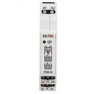 Elektromagnetický relé 12 V AC/DC 2 × 8A typ: PEM-02/012