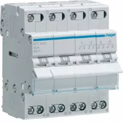 Spínač generátor-sieť I-0-II 4P 40 A SFT440 Hager