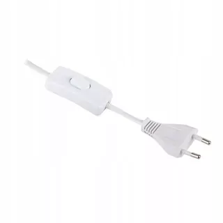 Kábel s EURO zástrčkou a vypínačom Biela 3m Design Light
