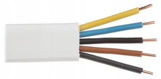 Kábel YDYp plochý drôt 5 × 6 žo 450/750 V 1mb