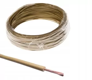 Kabel elektricky - Elektrický drôt zlatý kábel LgY 1 × 0,5mm lankový