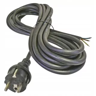 Pripájací kábel gumový 3 × 2,5mm, 3m čierny