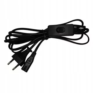 Napájací kábel pre 2PIN napájacie adaptéry 3m čierny
