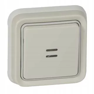 Tlačidlo domového zvončeka s podsvietením 10AX-250 V~ - podsvietený set