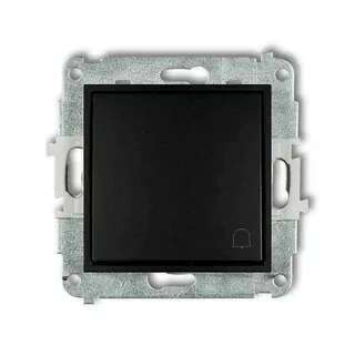 Tlačidlo zvončeka čierne 12MWP-4 DECO MINI KARLIK