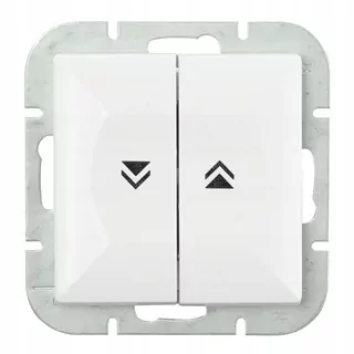Spínač s spínacou klapkou p/t 10 A, 250 V (prístroj s krytom) WP-10P biela