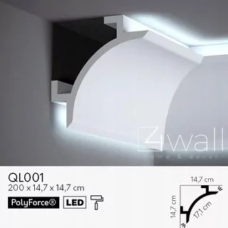 Stropný LED pás biely QL001 14,7cm