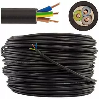 Kábel napájací YKY (NYY-J) uzemnený medený 600/1000 V 3 × 1,5mm²