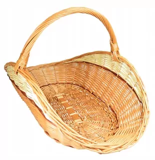 Prútený kôš na DREVO krbový kôš XL 68cm