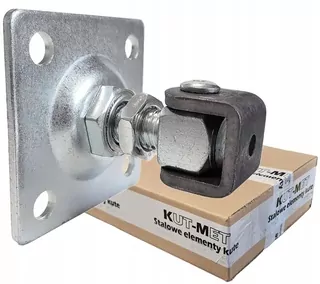 Nastaviteľný záves na skrutkovanie M16 s doskou 80 × 80 mm, symbol 61.018