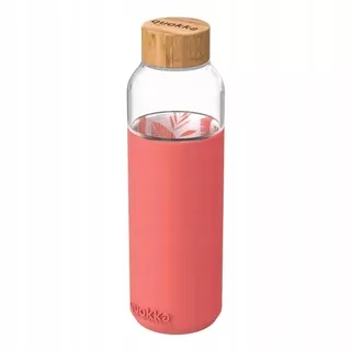 Quokka Flow - Sklenená fľaša na vodu 660 ml (Inner Water Flowers)