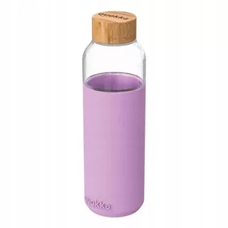 Quokka Flow - Sklenená fľaša na vodu 660 ml (Lilac)
