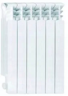 Hliníkový radiátor KFA Armatura 672 W biely 480 x 573 x 90 mm - bočné pripojenie