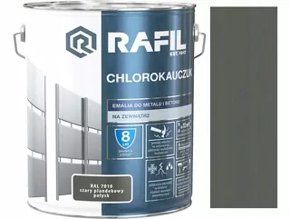 Rafil smaltovaná chlórkaučukom na kov, 10 l, odtiene sivej a striebornej, lesklá