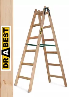 Drevený impregnovaný maliarsky rebrík 2 × 6 stupňov