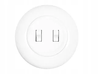 Vypínač svetla - Retro Dual spínač White Loft Retro