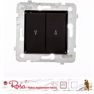 Dvojitý spínač žalúzie s mechanickým zámkom