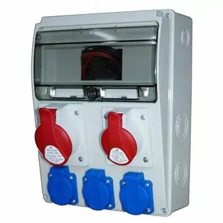 1x zásuvka EEC 16 A 5P 400 V IP54