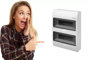 Modulárny rozvádzač 2 × 12, namontovaný na stenu, IP40, RN-nt 2/24 N+PE ELEGANT 2405-01
