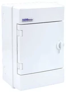 Hermetický rozvádzač na stenu IP65 RH-4/B (500 V AC; 1000 V DC) fotovoltaický biely