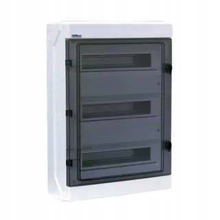 Hermetická rozdelenia na platňu IP65, stmievanie dvierok, 3 × 18mod RH-54 neo series 36.154