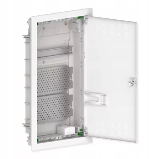 Multimediálny/teletechnický rozvod p/t kovový 2xMONTOŽNÁ doska + 1xŽIALICA TH35 = 3 × 12 ventilačné