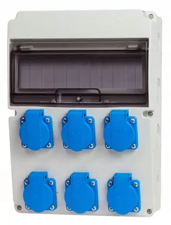 Original rodinný elektrický rozvod, značka adelid s šestími zásuvkami 230 v.