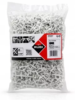 Kríže na pokládku dlaždíc RUBI 2 mm 1000 ks