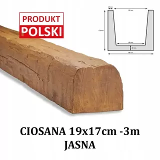 RUSTIKÁLNY REZANÝ NOSNÍK Imitácia trámu 19x17 3 m