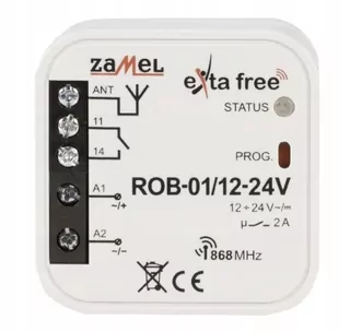 Rádiový prijímač pre bránu Zamel Exta Free ROB-01/12-24 V EXF10000039