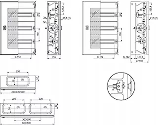 Modulárny rám pre NSYS3D 48 modulov 500 × 400 mm NSYDL