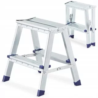 Vyšší oceľový rebrík S-1202, 2,42 m, do 125 kg
