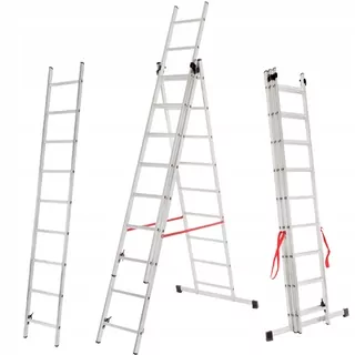 Hliníkový rebrík 3 × 9 PRODRAB