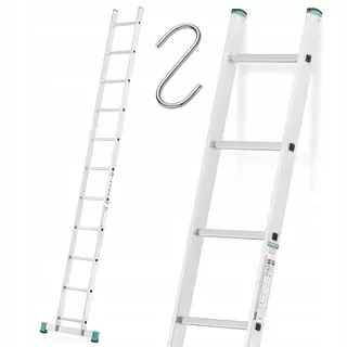 Aloss rebrík 5 m hliníkový 1 x 11 do 150 kg