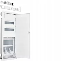 Hybridný rozvádzač p/t, 24 m, 2x montážna doska, 1x zásuvka 230 V