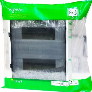 Modulárny rozvádzač 2 × 12 na povrchovú montáž IP40 priehľadné dvere Easy9 EZ9E212S2S schneider