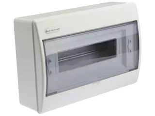 Rozvádzač na povrchovú montáž 12mod. s lištou N+PE IP40