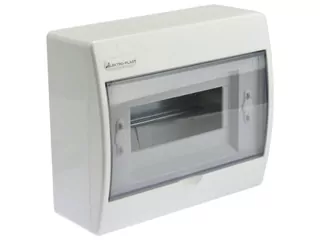 Rozvádzač na povrchovú montáž 8mod. s lištou N+PE IP40