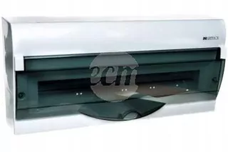 Modulárny rozvádzač 1 × 20+2 na stenu GREEN BOX RN 1/20 + 2 priehľadné dymové dvere