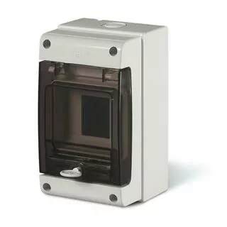 Modulárny rozvádzač 1 × 4 na povrchovú montáž IP66 Domino SCAME