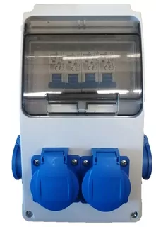 Stavebný rozvádzač 6 m 4 × 230V