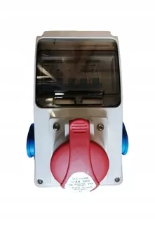 Rozvádzač pre stavebné aplikácie 6 m 32 A/5P 2 × 230V