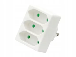 Zásuvka - Trojitý distribútor Splitter 3 230V Zásuvky
