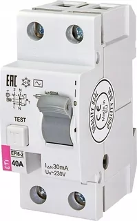 Prúdový istič ETIMAT 40 A 30mA 2P AC