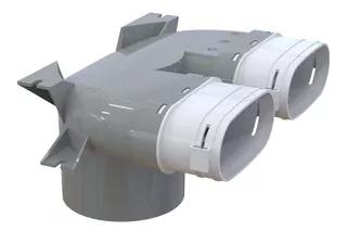 Plenum box - Rekuperácia tepla - Oval FLAT System 2x52/125mm