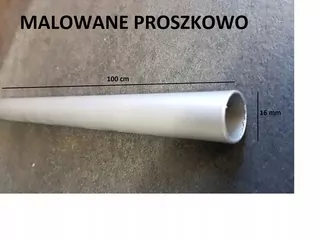 Názov produktu: Oceľová rúrka čierna prášková farba STRÍBRNÁ dĺžka 100 cm