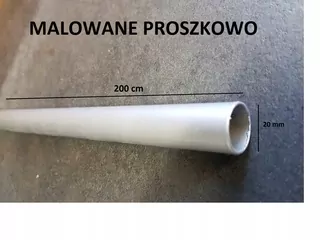 Názov produktu: Oceľová rúrka čierna prášková farba STRÍBRNÁ dĺžka 200 cm