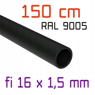Čierna RAL Fi rúrka 16 mm x 1,5 mm 150 cm balustrády