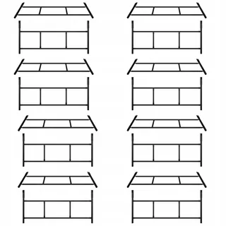RÁM Varšava SET 16 rámov lešenia