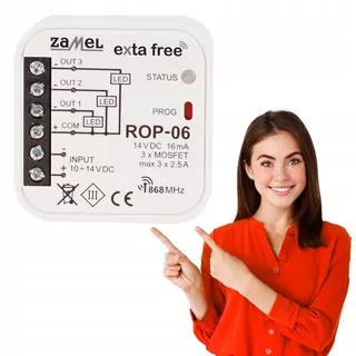 3-kanálový rádiový prijímač ROP-06